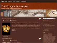 Tablet Screenshot of eloquentatheist.com